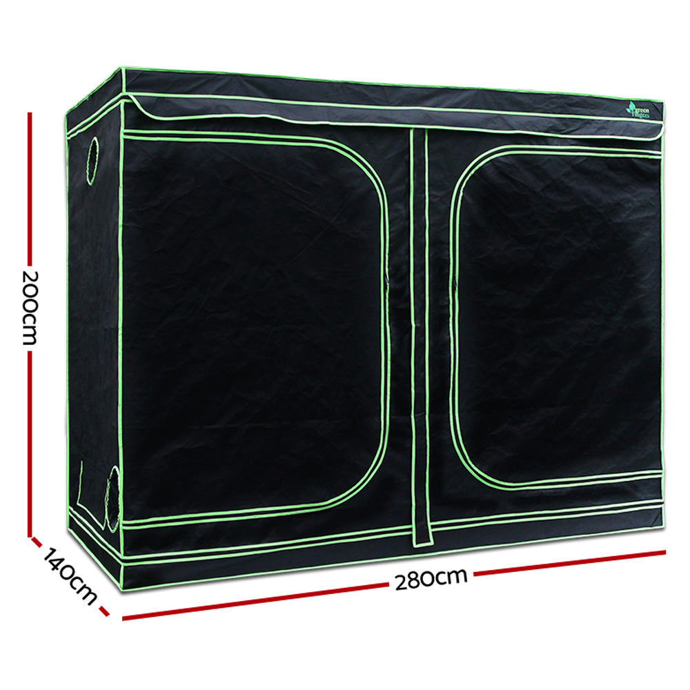 NNEDSZ Grow Tent 2000W LED Grow Light 280X140X200cm Mylar 6" Ventilation