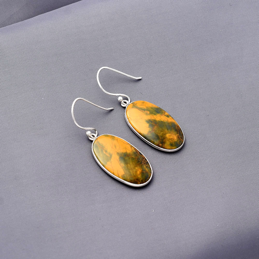 Turkish Rainforest Chrysocolla Earrings E-1001 SDE77631