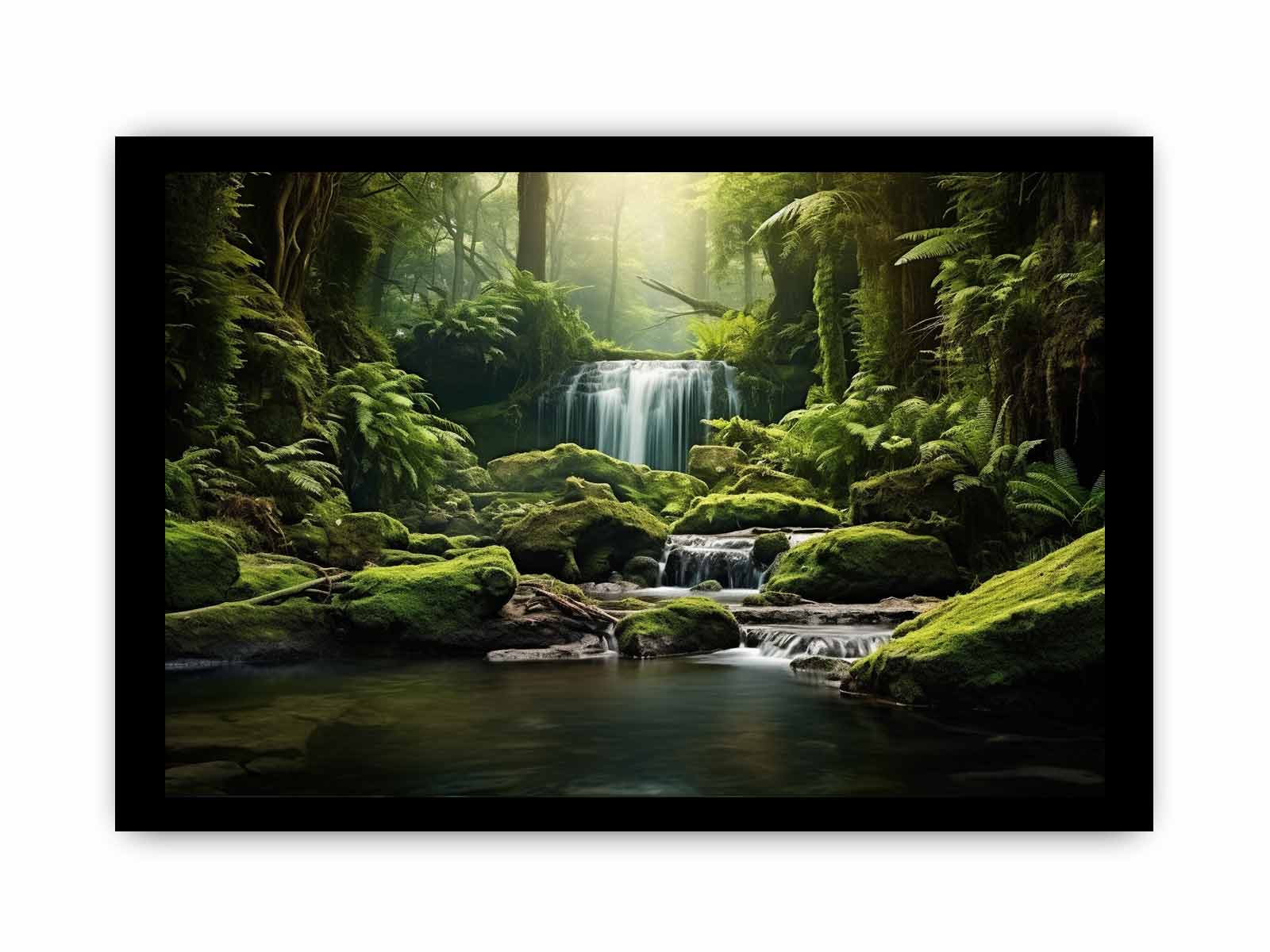 Rainforest River Canvas Art Print