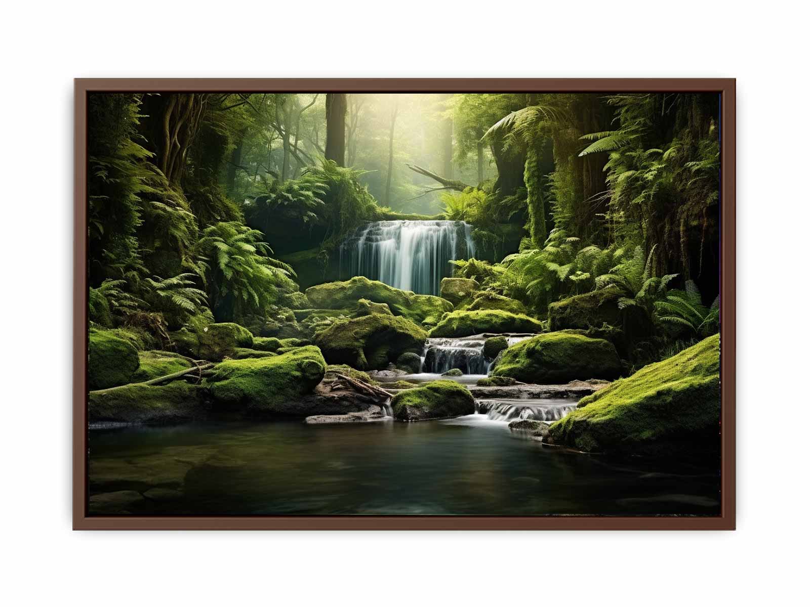 Rainforest River Canvas Art Print