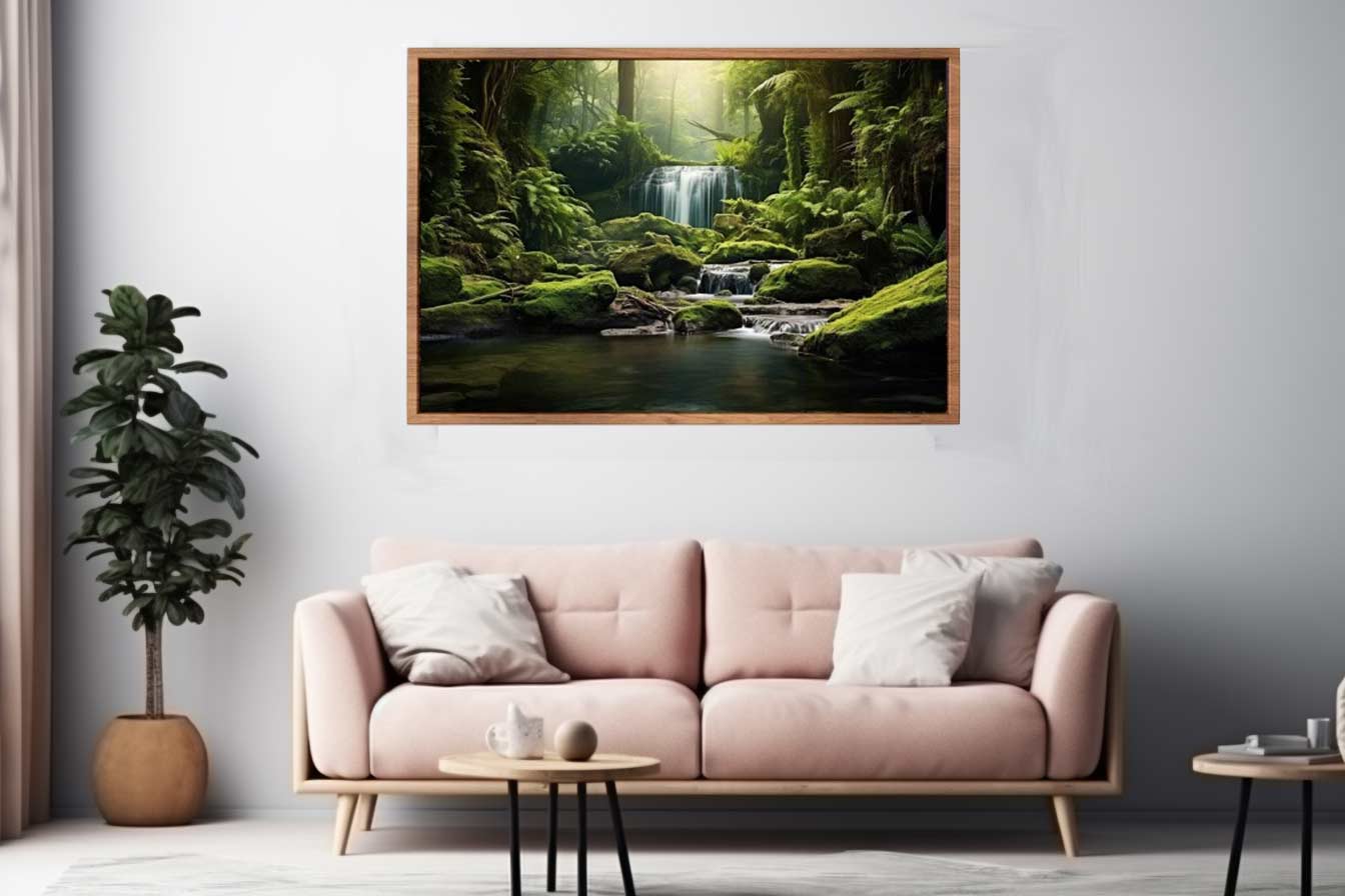 Rainforest River Canvas Art Print