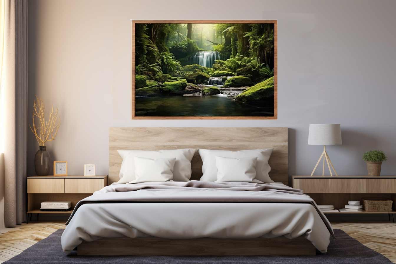 Rainforest River Canvas Art Print