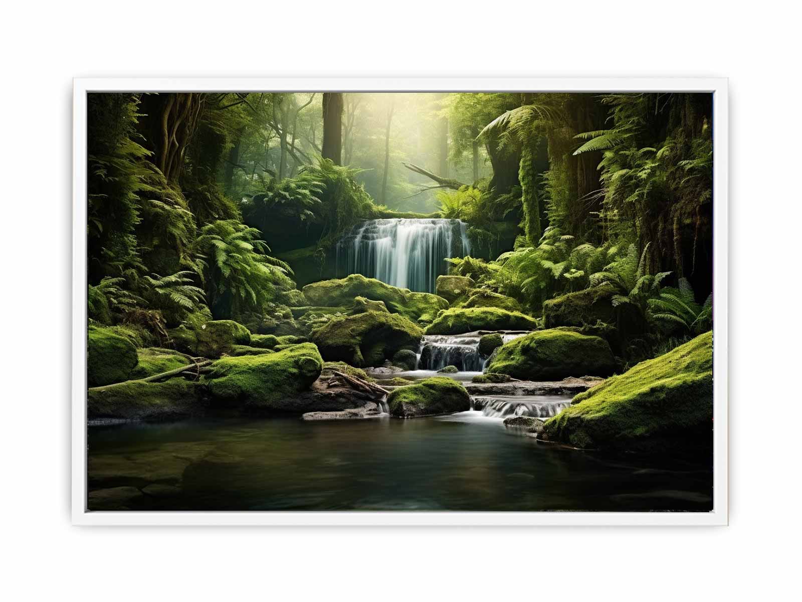 Rainforest River Canvas Art Print