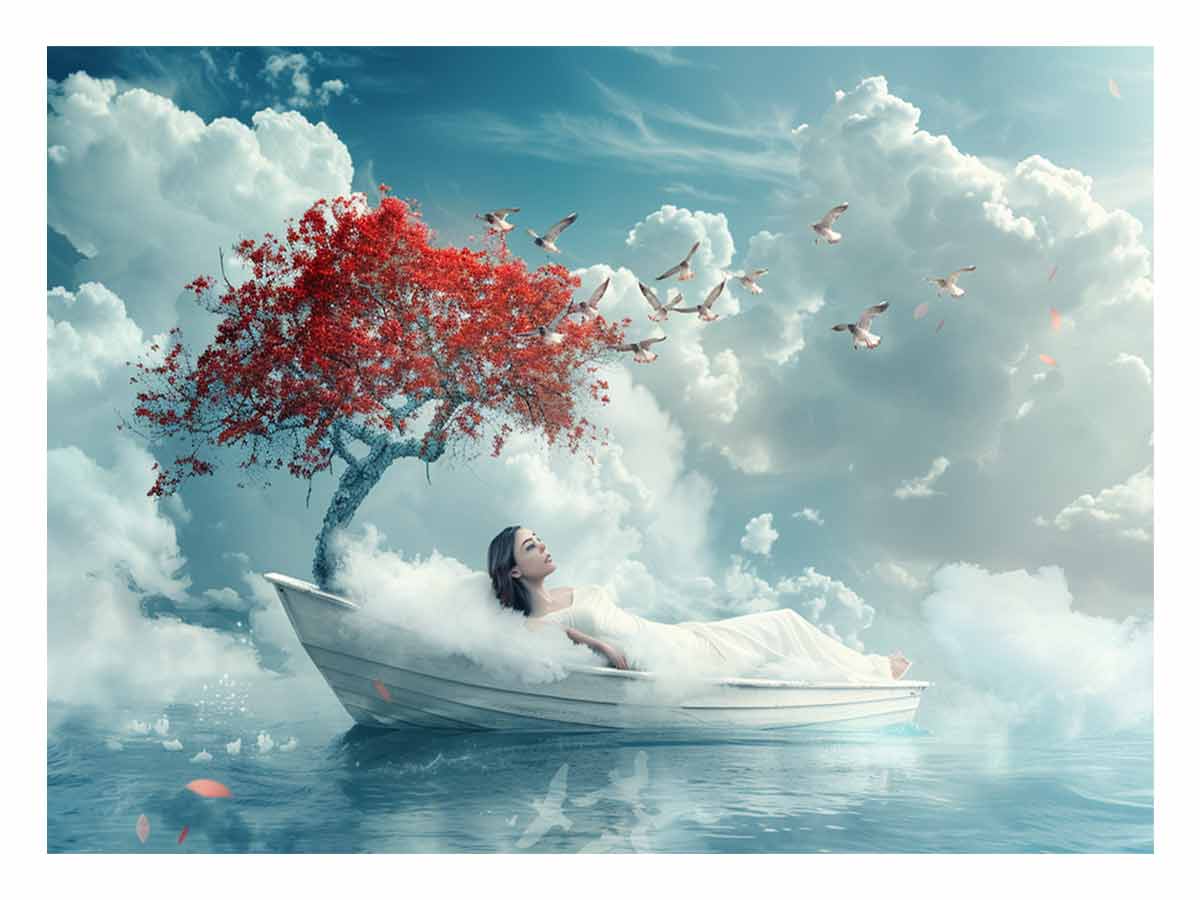 Dream Sleep  Fantasy Canvas Art Print