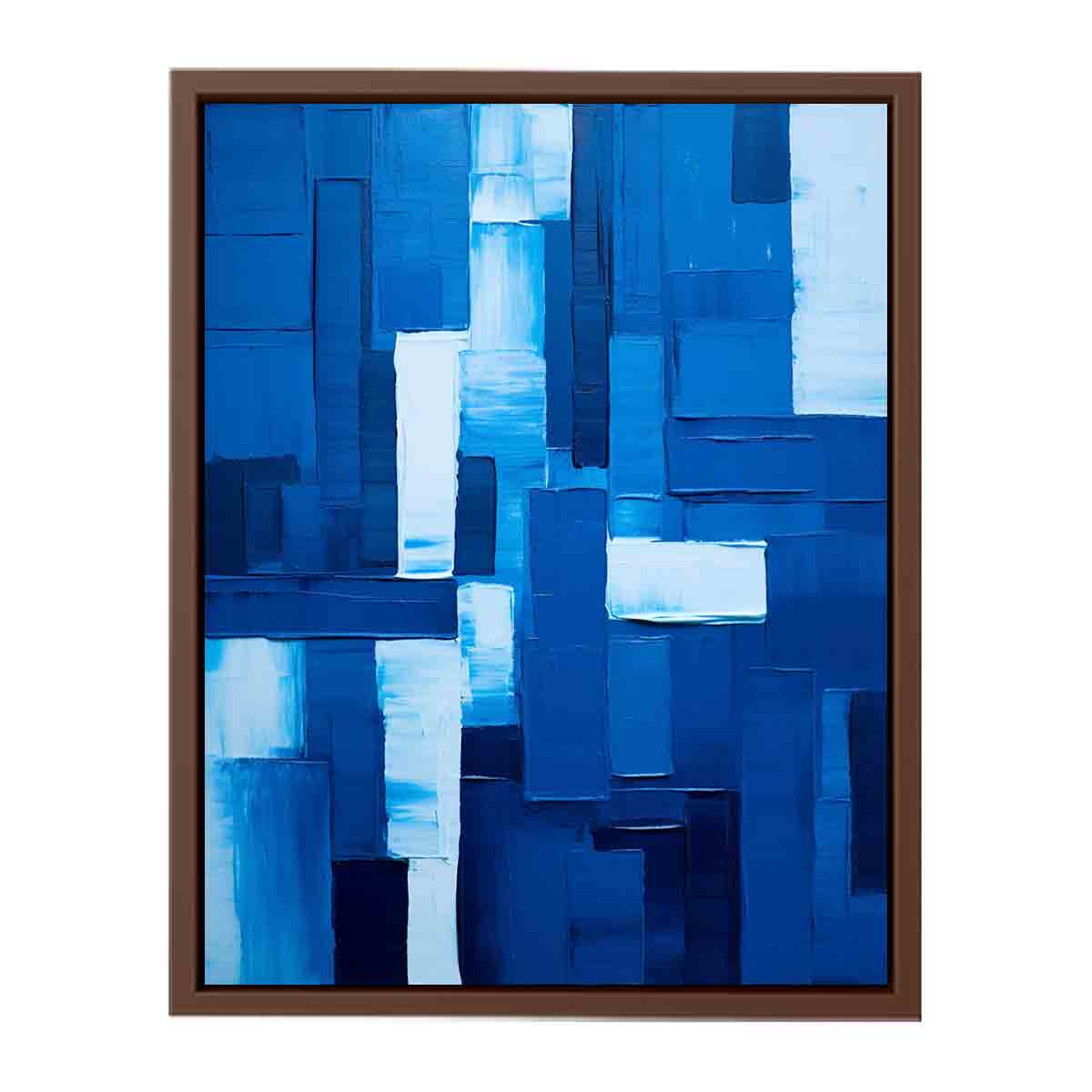 Modern Art Blue  Canvas Painting  Print