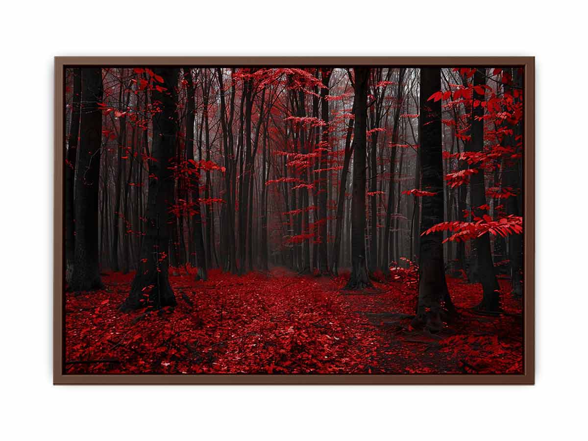 Red Trees  Phtograpahy Art Canvas Art Print